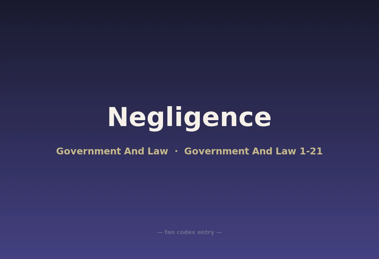 Negligence