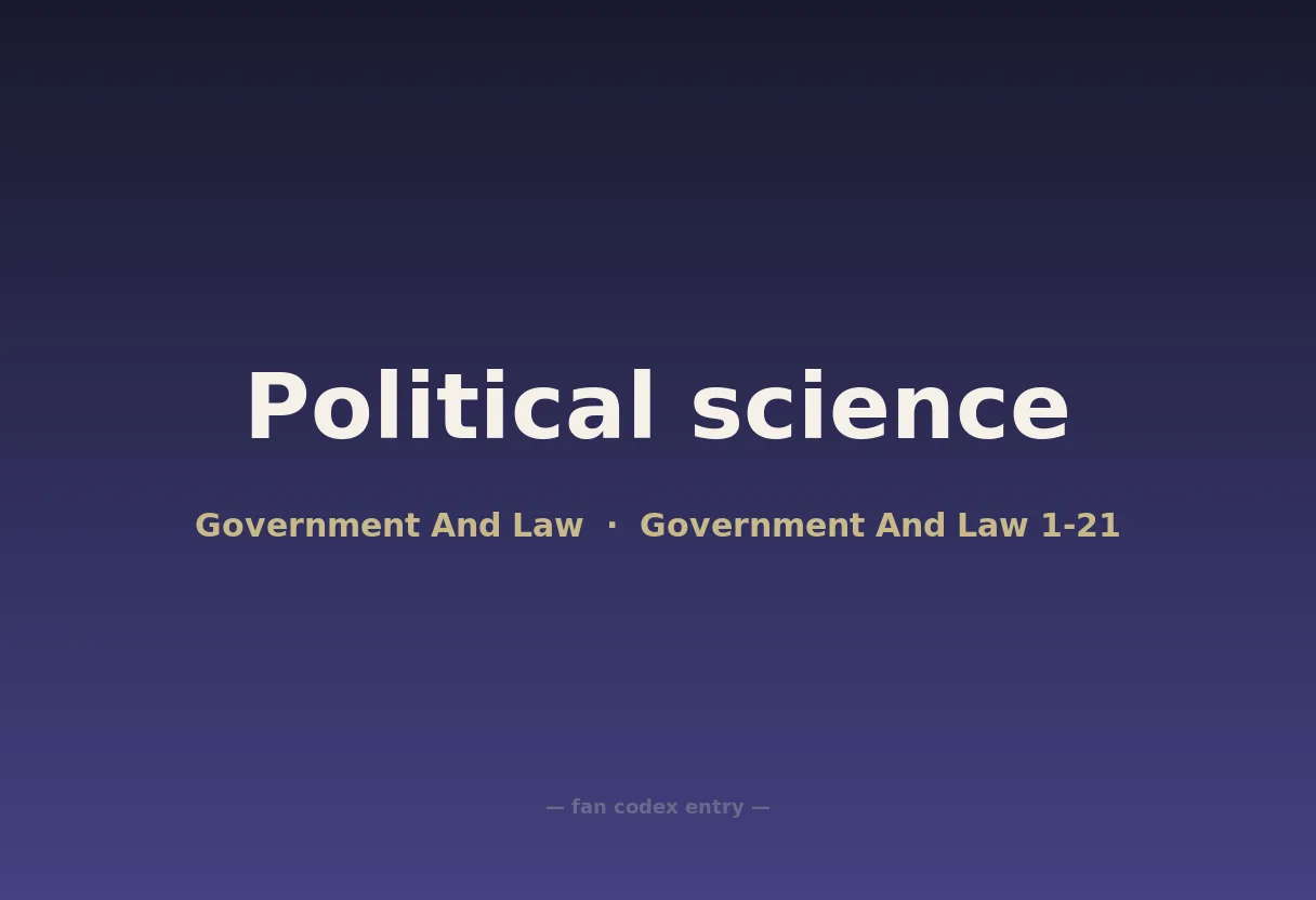 Political science