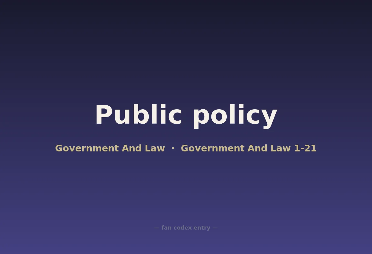 Public policy