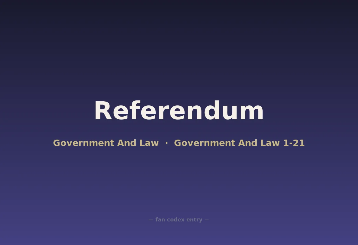 Referendum