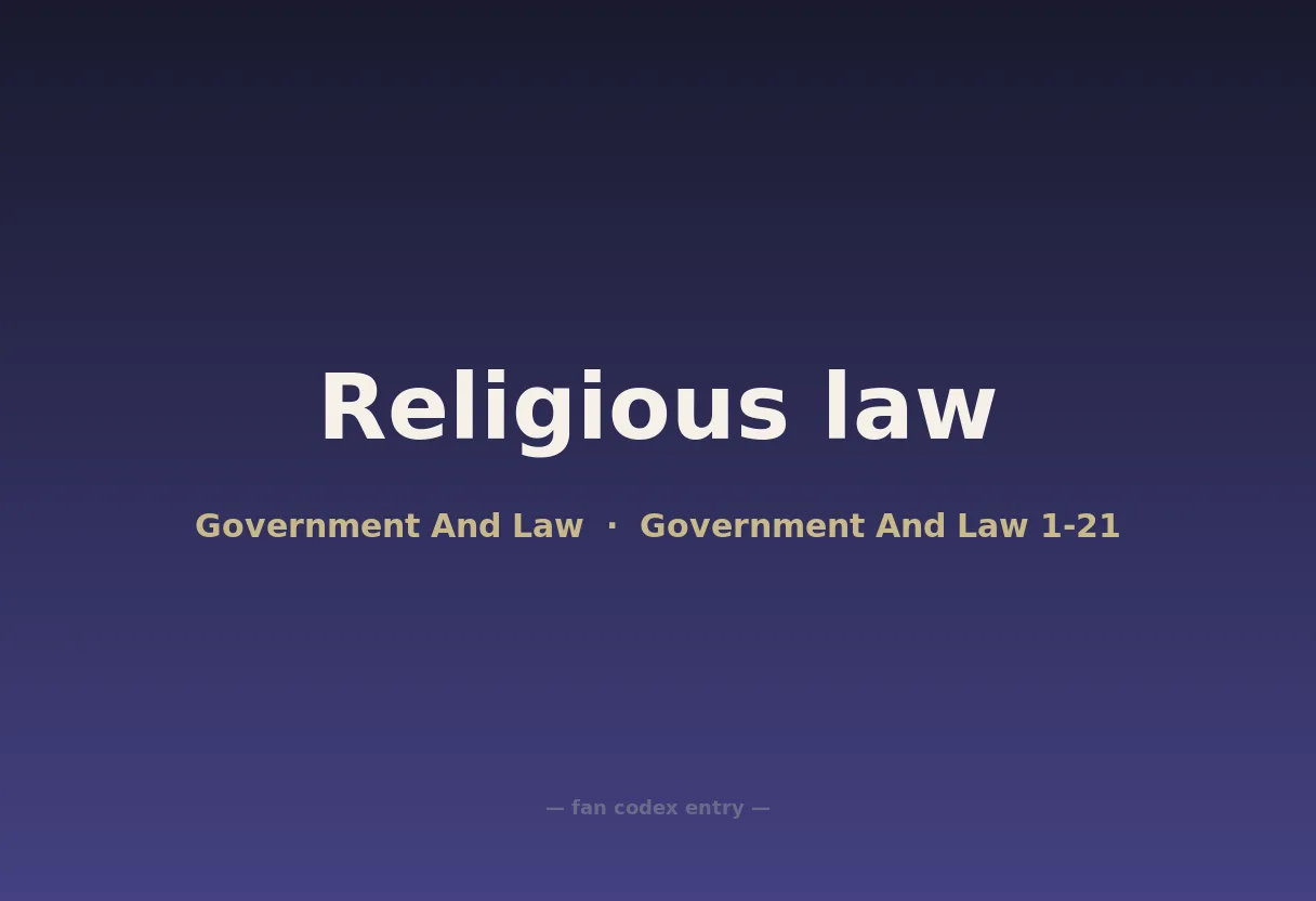 Religious law