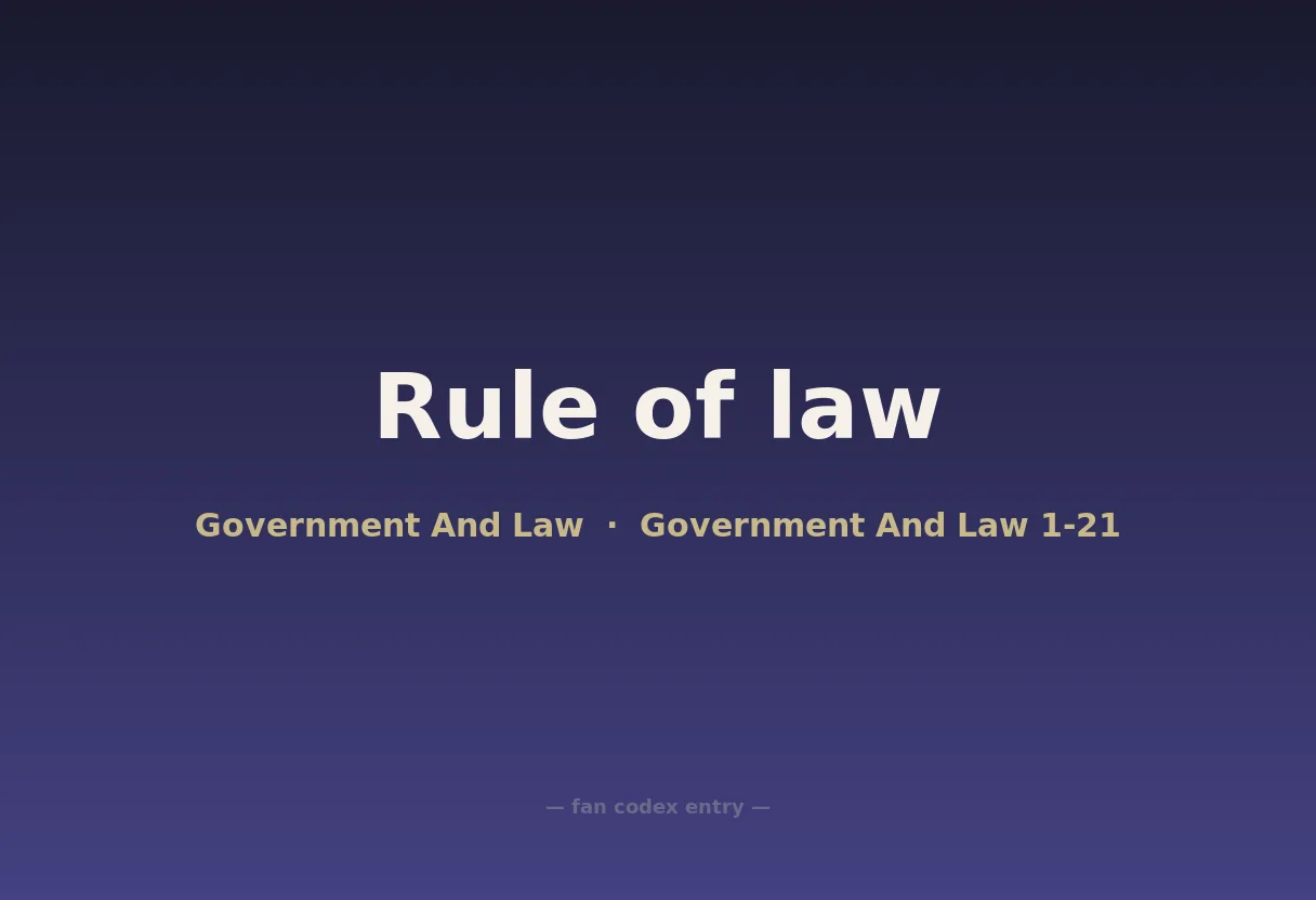 Rule of law